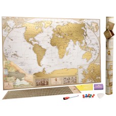 Скретч карта світу My Map Antique edition ENG в тубусі