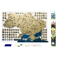 Скретч карта України My Map Ukraine edition у тубусі