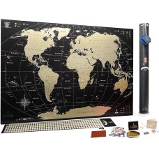 Скретч карта світу My Map Black Gold Edition ENG