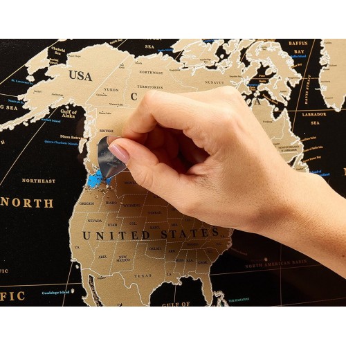 Карти Скретч карта світу My Map Black edition mini в тубусі