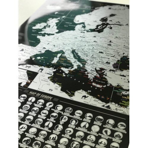 Карти Скретч карта Європи My Map Europe edition ENG в тубусі
