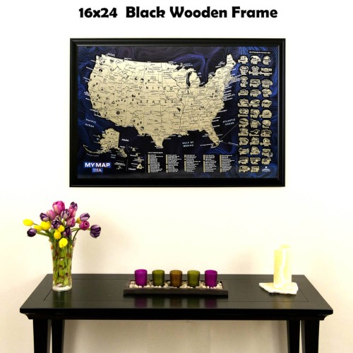 Карти Скретч карта Сполучених Штатів Америки My Map USA edition у тубусі