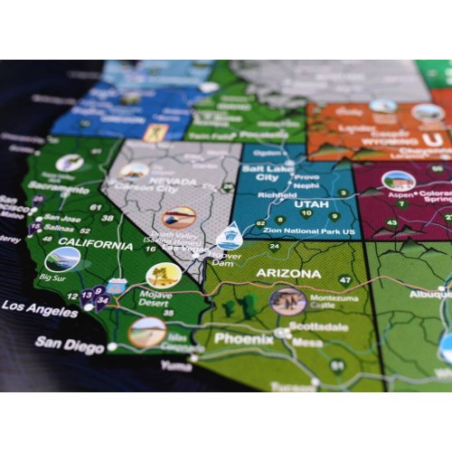 Карти Скретч карта Сполучених Штатів Америки My Map USA edition у тубусі