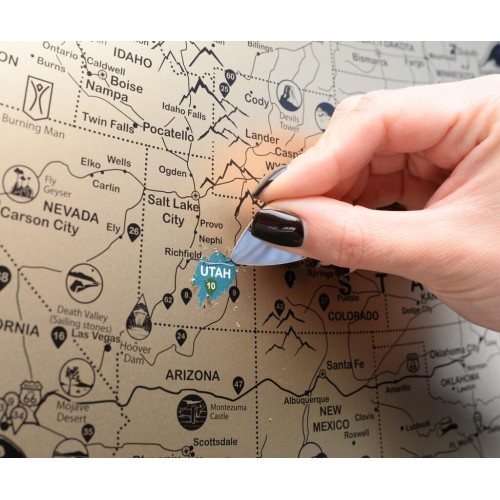 Карти Скретч карта Сполучених Штатів Америки My Map USA edition у тубусі