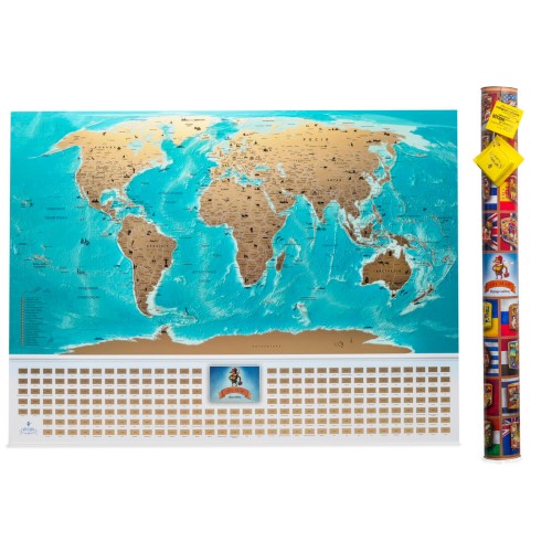 Карти Скретч карта світу My Map Flags edition UKR