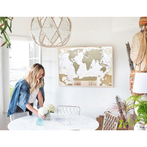 Карти Скретч карта світу Mymap Antique edition (CARIBBEAN) у тубусі