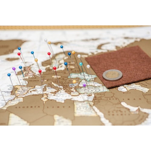 Карти Скретч карта світу Mymap Antique edition (CARIBBEAN) у тубусі