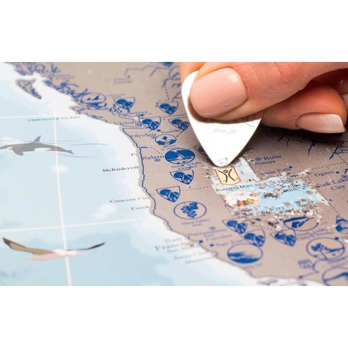 Карти Скретч карта Північної Америки My Map North America edition у тубусі