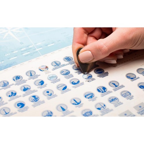 Карти Скретч карта Північної Америки My Map North America edition у тубусі