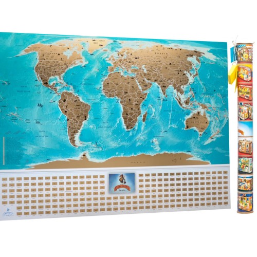 Карти Скретч карта світу My Map Flags edition ENG