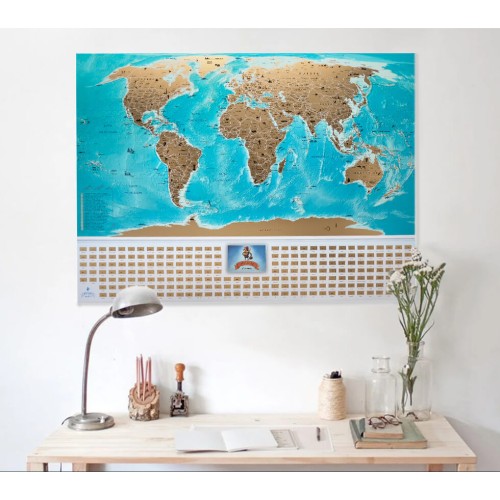 Карти Скретч карта світу My Map Flags edition ENG