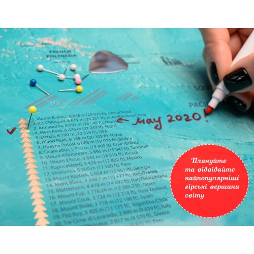 Карти Скретч карта світу My Map Flags edition ENG