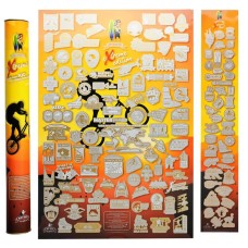 Скретч постер My Poster Extreme edition Понад 100 екстремальних завдань ENG у тубусі