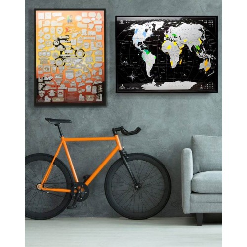 Постери Скретч постер My Poster Extreme edition Понад 100 екстремальних завдань ENG у тубусі