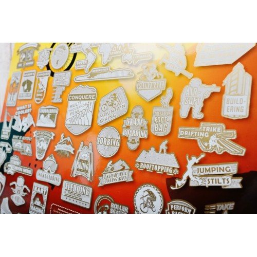 Постери Скретч постер My Poster Extreme edition Понад 100 екстремальних завдань ENG у тубусі