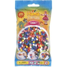 Набір кольорових намистин, 1000 шт, 8 кольорів (207-00)