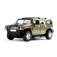Машинка р/у 1:24 Meizhi лиценз. Hummer H2 металлическая (темно-зеленый) (MZ-25020Ag)