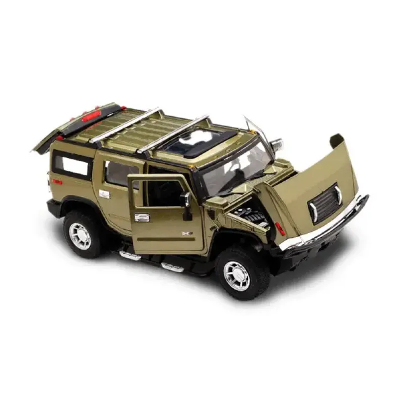Машинка р/у 1:24 Meizhi лиценз. Hummer H2 металлическая (темно-зеленый) (MZ-25020Ag)