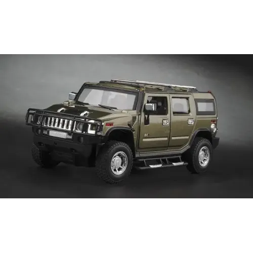 Іграшкові машинки Машинка р/у 1:24 Meizhi лиценз. Hummer H2 металлическая (темно-зеленый) (MZ-25020Ag)