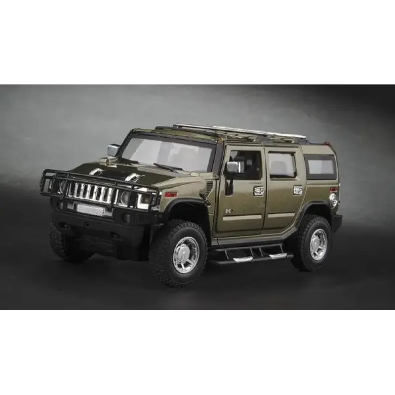 Машинка р/у 1:24 Meizhi лиценз. Hummer H2 металлическая (темно-зеленый) (MZ-25020Ag)