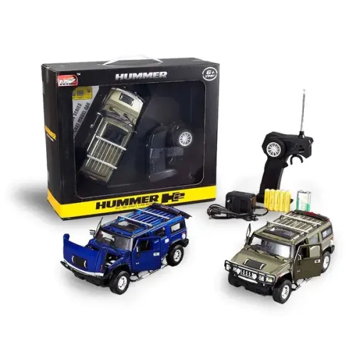 Іграшкові машинки Машинка р/у 1:24 Meizhi лиценз. Hummer H2 металлическая (темно-зеленый) (MZ-25020Ag)