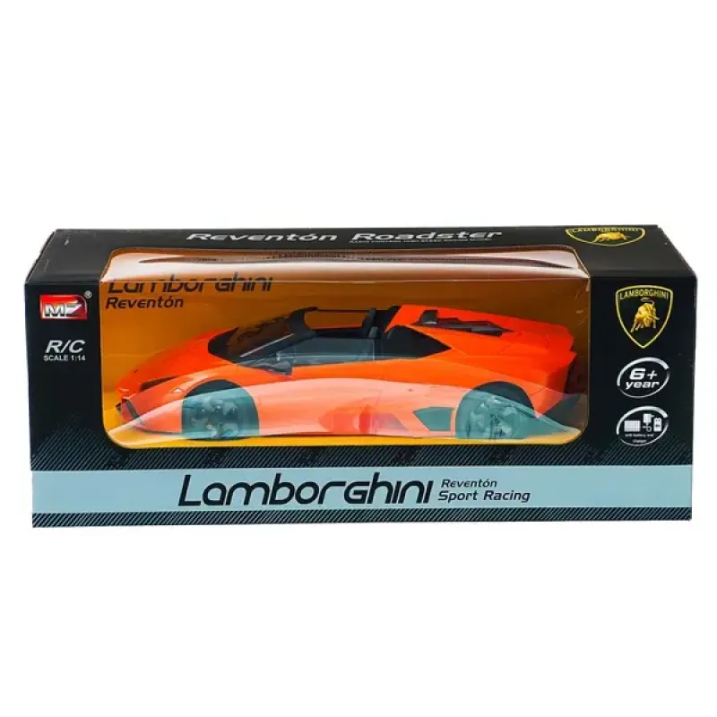 Машинка р/у 1:14 Meizhi лиценз. Lamborghini Reventon Roadster (оранжевый) (MZ-2027o)