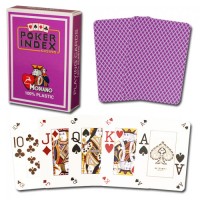 "Modiano Poker index" пластиковые (розовые)