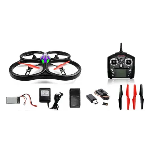 Квадрокоптеры Квадрокоптер большой р/у WL Toys Cyclone 2 V333 с камерой 2.4GHz (WL-V333c)