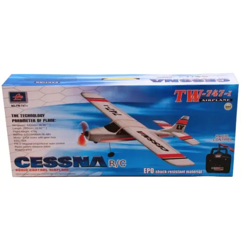 Модели на радиоуправлении Модель р/у 2.4GHz самолёта VolantexRC Cessna (TW-747-1) 940мм RTF (TW-747-1-BL-RTF)