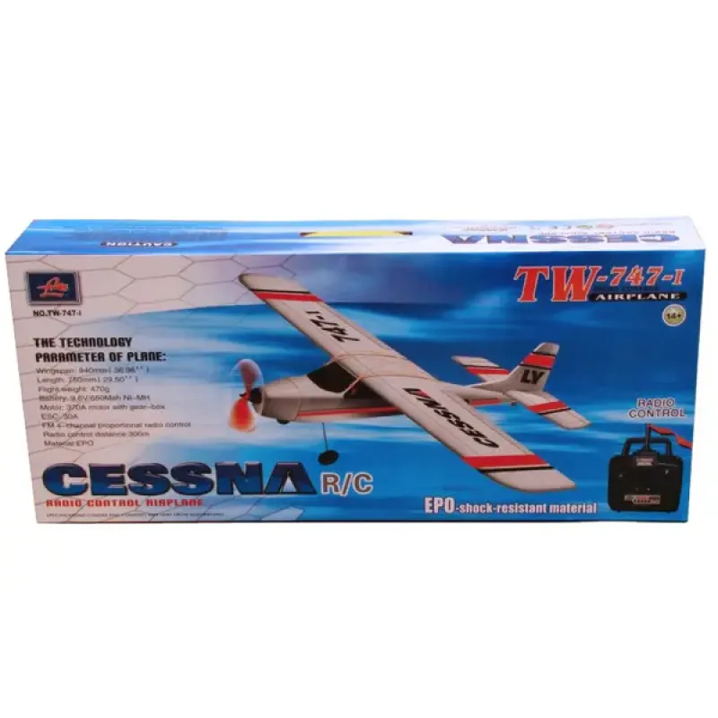 Модель р/у 2.4GHz самолёта VolantexRC Cessna (TW-747-1) 940мм RTF (TW-747-1-BL-RTF)