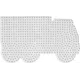 Термомозаика Термомозаїка HAMA Поле для MIDI 5+ вантажний автомобіль, 587 кілочків