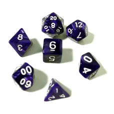 Набор перламутровых/мраморных кубиков RPG 7 шт (цвет в ассортименте)