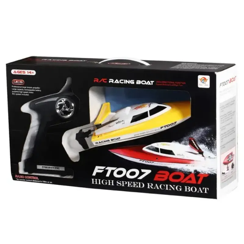 Катер на р/у 2.4GHz Fei Lun FT007 Racing Boat (желтый) (FL-FT007y)