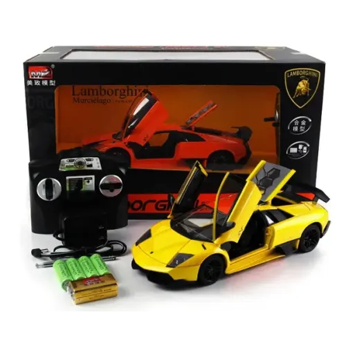 Игрушечные машинки Машинка р/у 1:18 Meizhi лиценз. Lamborghini LP670-4 SV металлическая (желтый) (MZ-2152y)