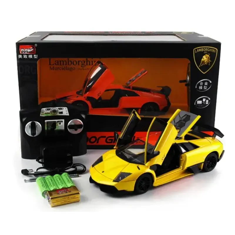 Машинка р/у 1:18 Meizhi лиценз. Lamborghini LP670-4 SV металлическая (желтый) (MZ-2152y)
