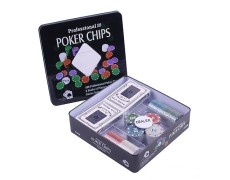 Набір покерний на 100 фішок в олов'яній коробці, номінал 1-25, 4гр. (арт. TC04101N)