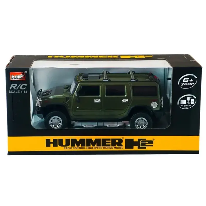 Машинка р/у 1:14 Meizhi лиценз. Hummer H2 (зеленый) (MZ-2026g)