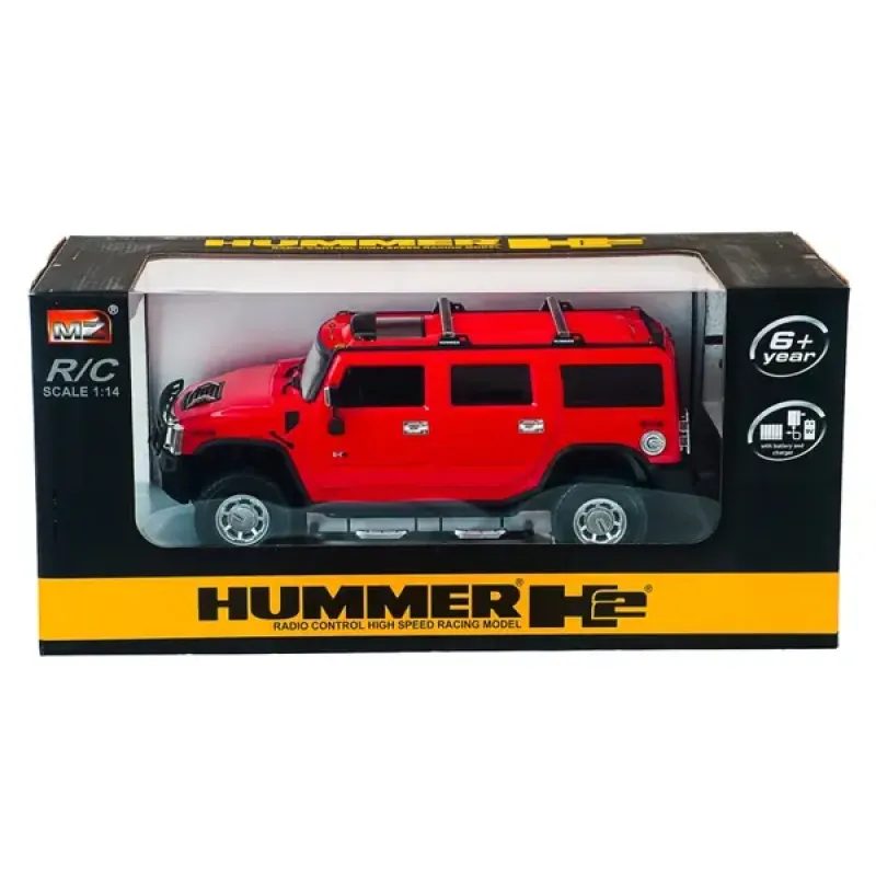 Машинка р/у 1:14 Meizhi лиценз. Hummer H2 (красный) (MZ-2026r)