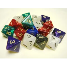Кубик D8 перламутровый/мраморный (цвет в ассортименте)