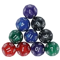 Кубик D12 перламутровий/мармуровий (колір в асортименті)