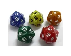 Кубик D20 перламутровый/мраморный (цвет в ассортименте)