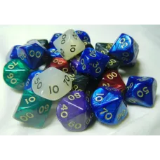 Кубик D10(D100,00-90) перламутровый /мраморный (цвет в ассортименте)