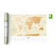 Cкретч карты и постеры Скретч-карта мира Travel Map «Gold World» (рус)