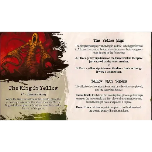 Arkham Horror: The King in Yellow Expansion