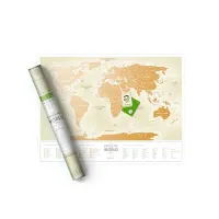 Скретч-карта мира Travel Map «Gold World» (UA)
