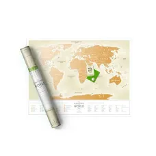 Скретч-карта мира Travel Map «Gold World» (UA)