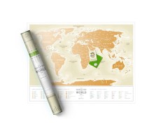 Скретч-карта мира Travel Map «Gold World» (UA)