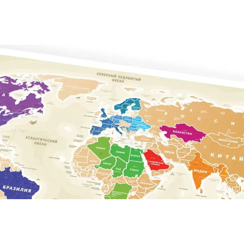 Скретч-карта мира Travel Map «Gold World» (UA)