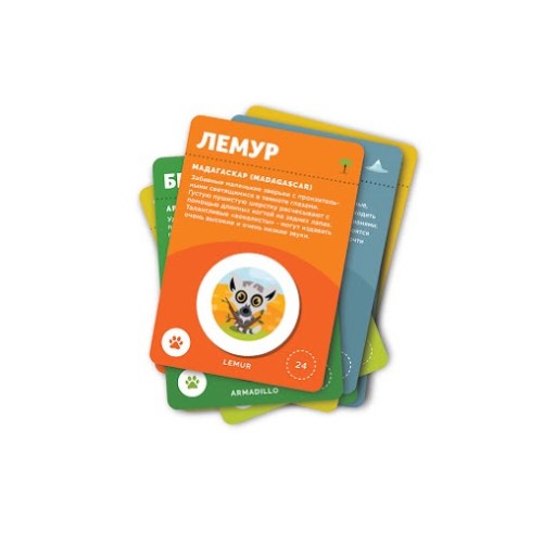 Скретч-карта мира Travel Map «Kids Animals»