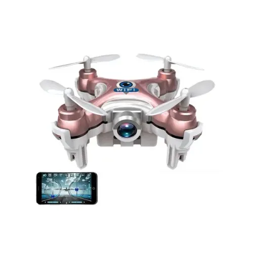 Квадрокоптеры Квадрокоптер нано Wi-Fi Cheerson CX-10W с камерой (розовый)